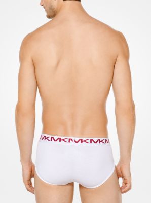 3-Pack Cotton Brief in WHITE | Michael Kors