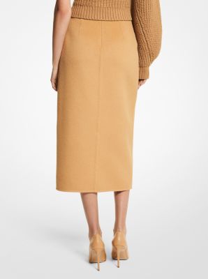 Double Face Cashgora Scissor Skirt | Michael Kors