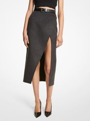 Double Face Cashgora Scissor Skirt | Michael Kors