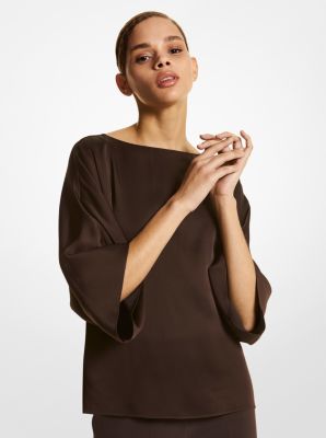 Nikki Satin Charmeuse Blouse