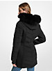 Faux Fur Trim Quilted Puffer Coat image number 1