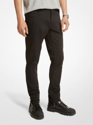 Dark Charcoal Twill Slim Suit Pants
