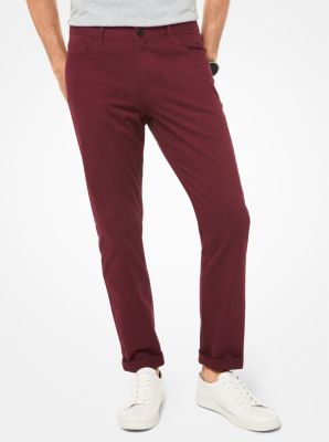 Slim-Fit Metallic Wool-Blend Trousers