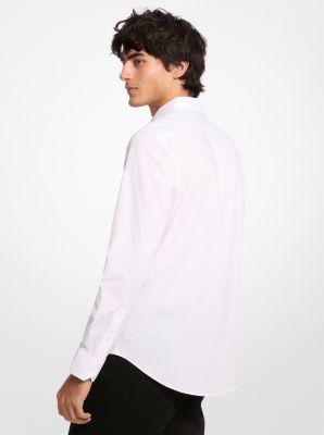 Classic-Fit Cotton Blend Dobby Shirt