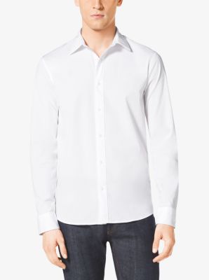 Tailored-Fit Stretch-Cotton Shirt