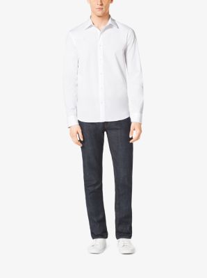 Tailored-Fit Stretch-Cotton Shirt