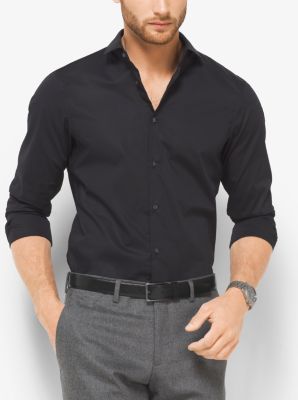 Slim-Fit Stretch-Cotton Shirt