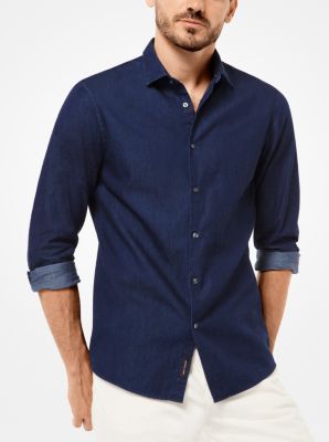 Michael kors cheap mens denim shirt