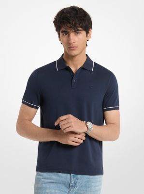 MK Poloshirt Aus Baumwolle - Blau