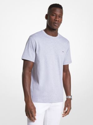 T-shirt com gola redonda em algodão image number 0