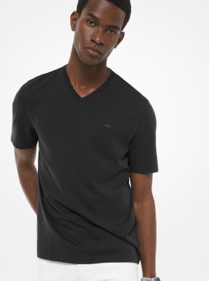 Michael kors v hot sale neck t shirt