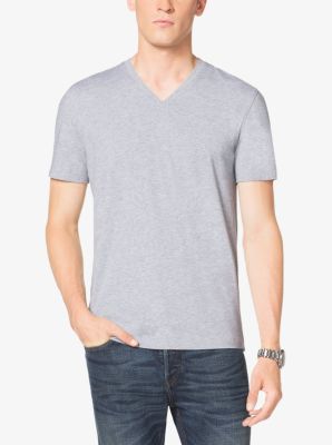 V-Neck Cotton T-Shirt | Michael Kors