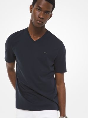 V-Neck Cotton T-Shirt | Michael Kors