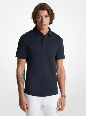 Michael Kors Cotton Polo Shirt In Blue