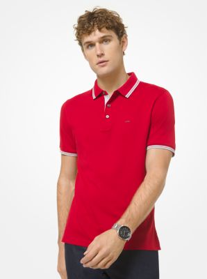 Michael kors polo store mens red