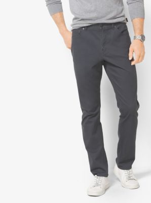 Slim-Fit Cotton-Twill Five-Pocket Pants | Michael Kors