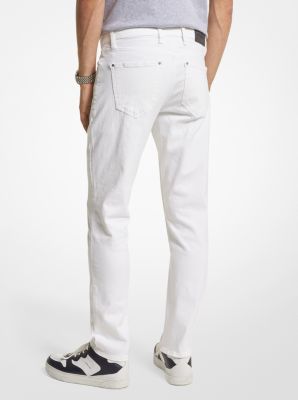 Louis Vuitton Slim Stretch Denim Pants White. Size 36