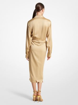 Charmeuse Sarong Shirtdress | Michael Kors