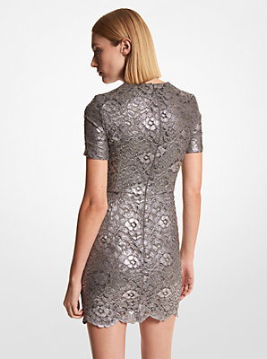 Metallic Lace Dress