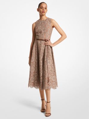 Cotton Blend Floral Lace Dance Dress | Michael Kors