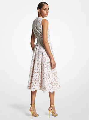 Cotton Blend Floral Lace Dance Dress