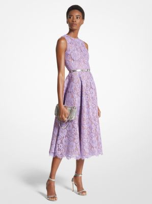 Cotton Blend Floral Lace Dance Dress Michael Kors