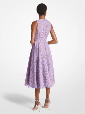 Cotton Blend Floral Lace Dance Dress | Michael Kors