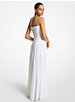 Stretch Matte Jersey Strapless Cutout Gown image number 1
