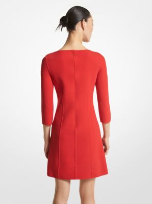 Stretch Wool Crepe Shift Dress image number 1