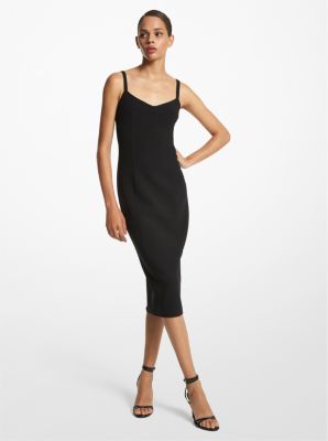 MICHAEL MICHAEL KORS Women's Black Stretch Scoop Neck Removable