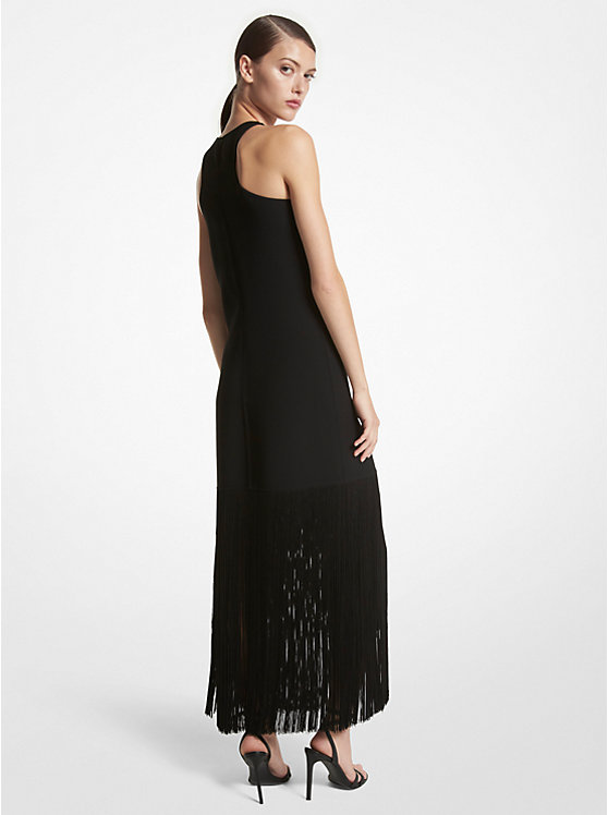 Double Faced Wool Fringed Dress image number 1