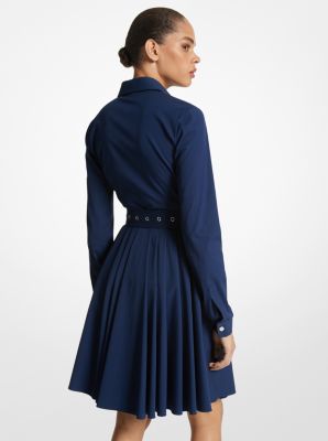 Leggings with logo Michael Michael Kors - Blue Belted Smock Dress