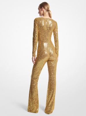 Gold lame 2024 jumpsuit mens