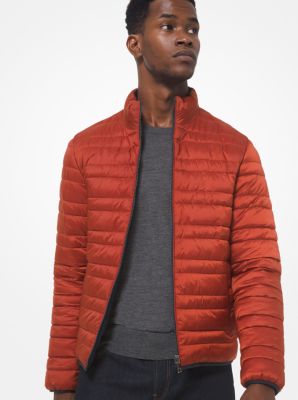 michael kors red quilted jacket