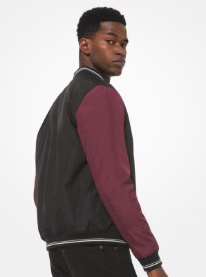 Color block varsity on sale jacket