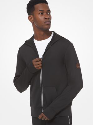 michael kors black zip up hoodie