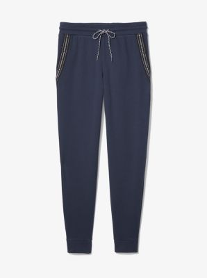 Logo Tape Cotton Blend Joggers