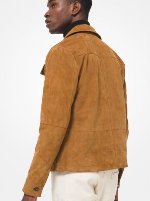 Michael kors mens suede cheap jacket