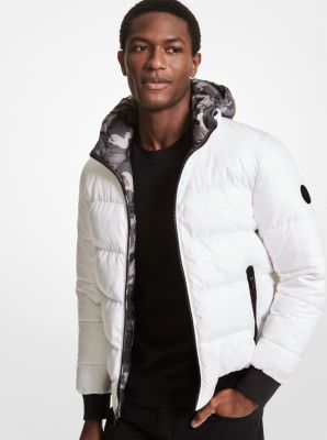 Michael kors black on sale and white jacket