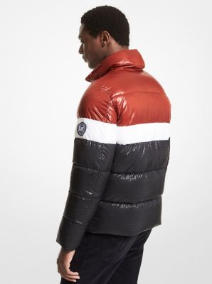 Color-Block Quilted Puffer Jacket