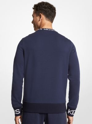 Logo Tape Cotton Blend Sweater | Michael Kors