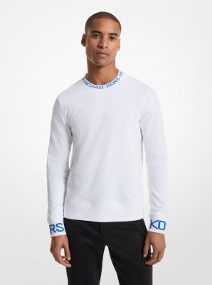 Logo Tape Cotton Blend Sweater