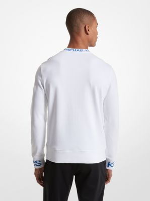 Logo Tape Cotton Blend Sweater