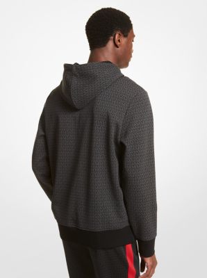 Graphic Logo Stripe Cotton Blend Hoodie image number 1
