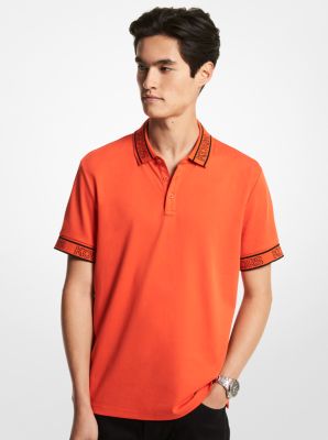 Logo Tape Cotton Polo Shirt Michael Kors