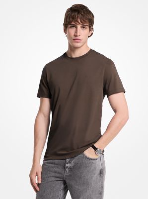 MK T-Shirt Aus Baumwolle - Braun