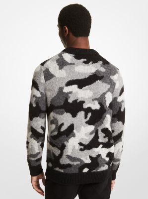 Wool discount camo sweater