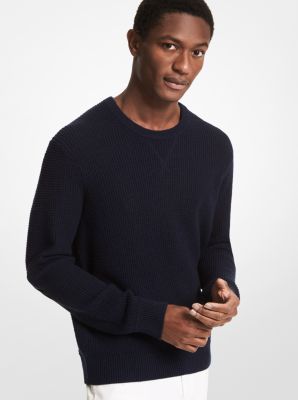 Tweed Wool Blend Sweater in ASH | Michael Kors