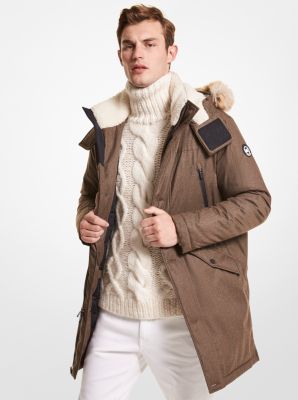 Parka Tissée Bordée De Fausse Fourrure | Michael Kors