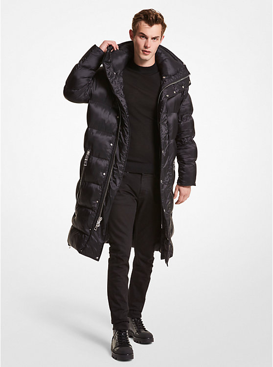 Quilted Nylon Puffer Coat image number 0